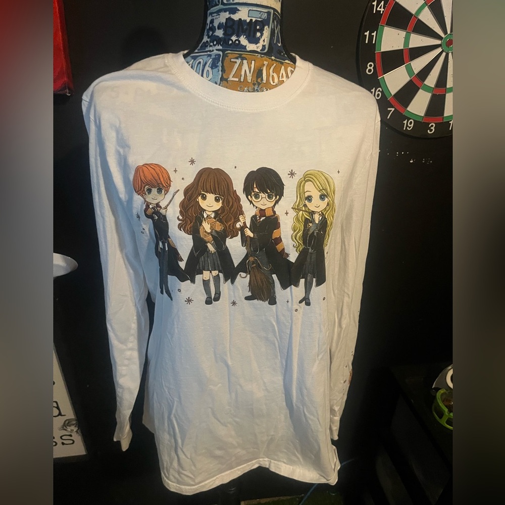 Box Lunch Wizarding World Of Harry Potter Chibi Friends Long Sleeve Graphic Tee